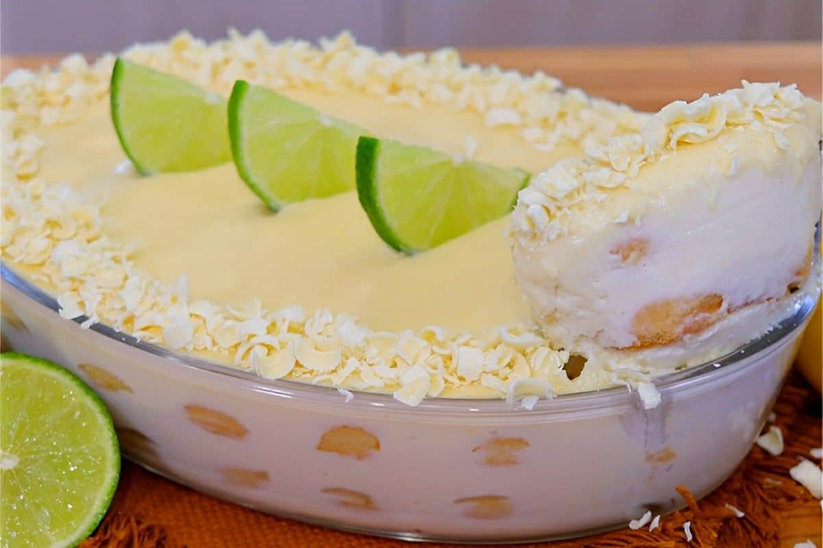 Pavê de limão fácil super cremoso e não vai ao fogo