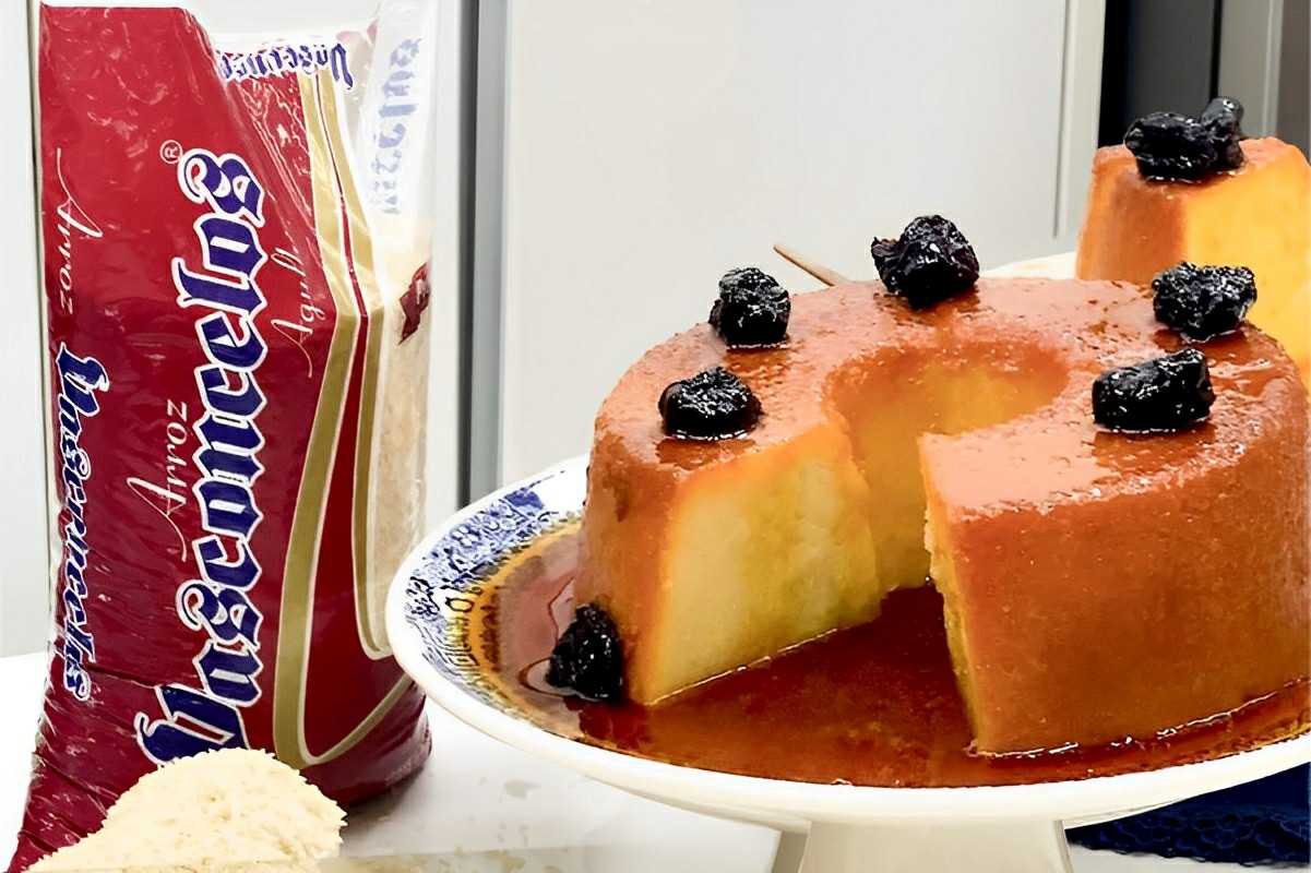 Esse pudim de arroz é tão delicioso que garanto que você não vai notar nenhuma diferença