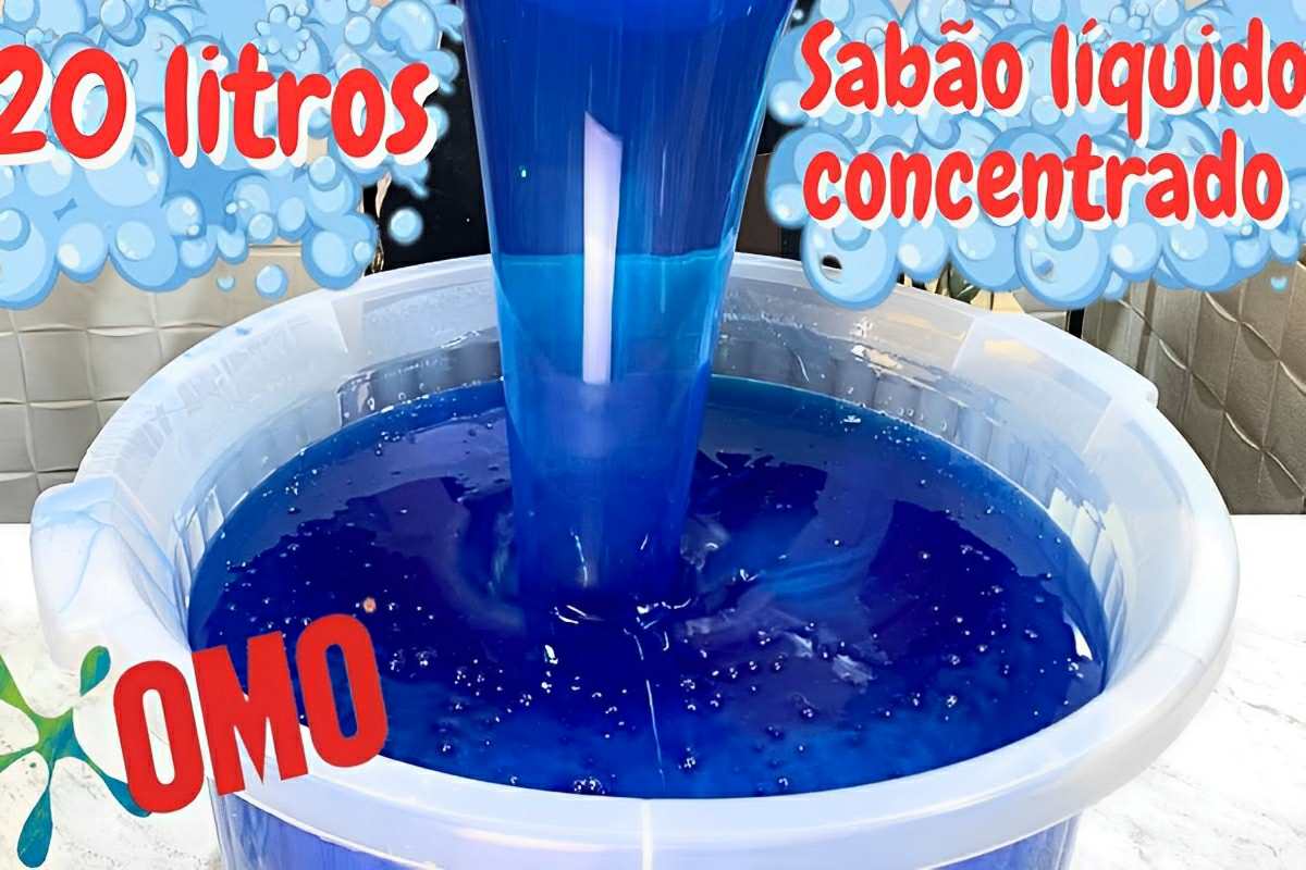 Fiz 20 litros de sabão líquido concentrado da melhor qualidade com apenas 1 litro de óleo