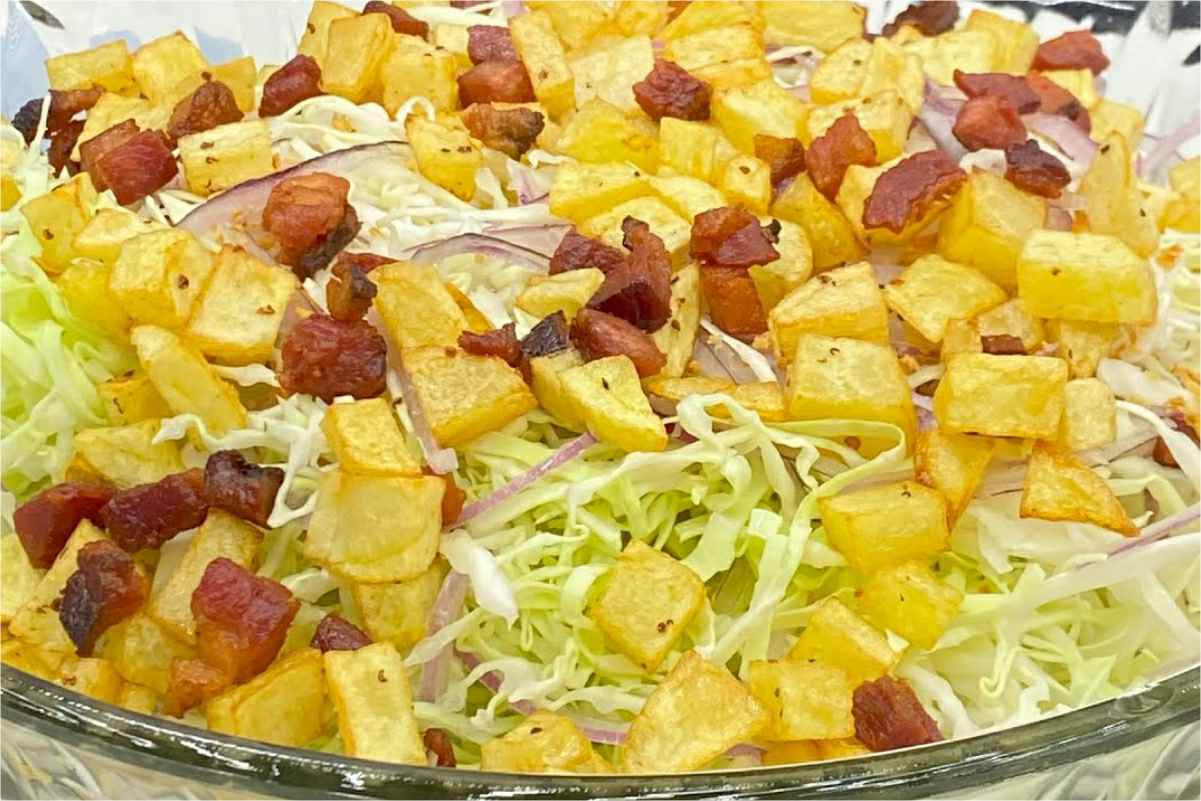 Depois dessa receita de salada crocante eu duvido alguém dizer que não gosta de salada