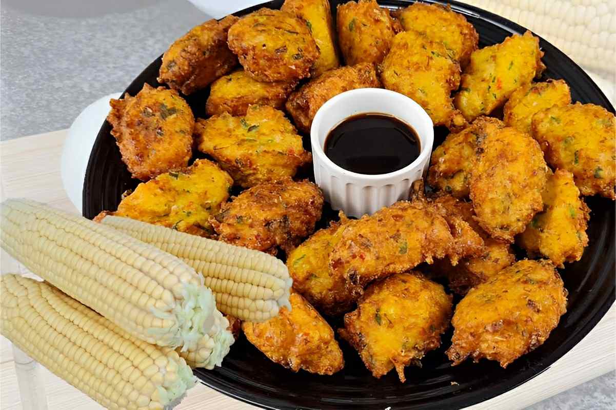 Bolinho de milho verde leve delicioso e fácil de fazer