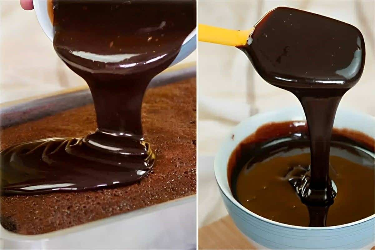 Cobertura de chocolate sem leite condensado para deixar seus bolos lindos e deliciosos