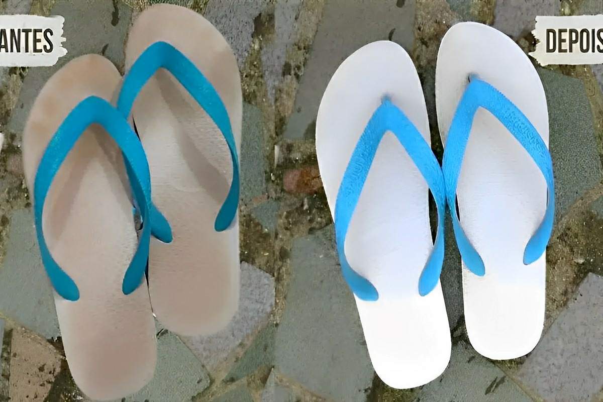 Como desencardir Havaianas e deixá-las como novas usando ingredientes que você tem no armário