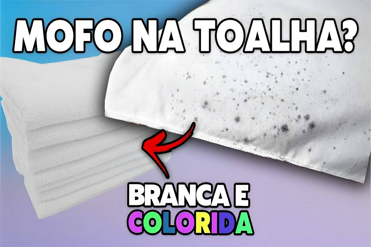 Como tirar mofo de toalha branca ou colorida usando produtos que você tem em casa