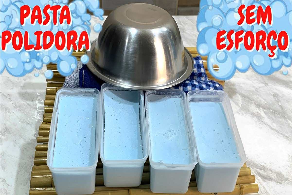 Pasta polidora para alumínio feita com ingredientes que você tem em casa