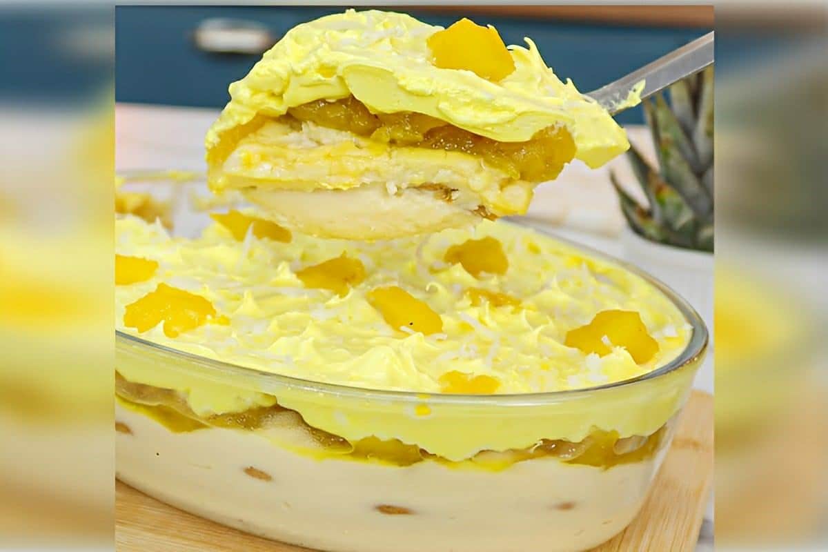 Pavê de abacaxi com merengue suíço: uma sobremesa leve e refrescante para qualquer ocasião
