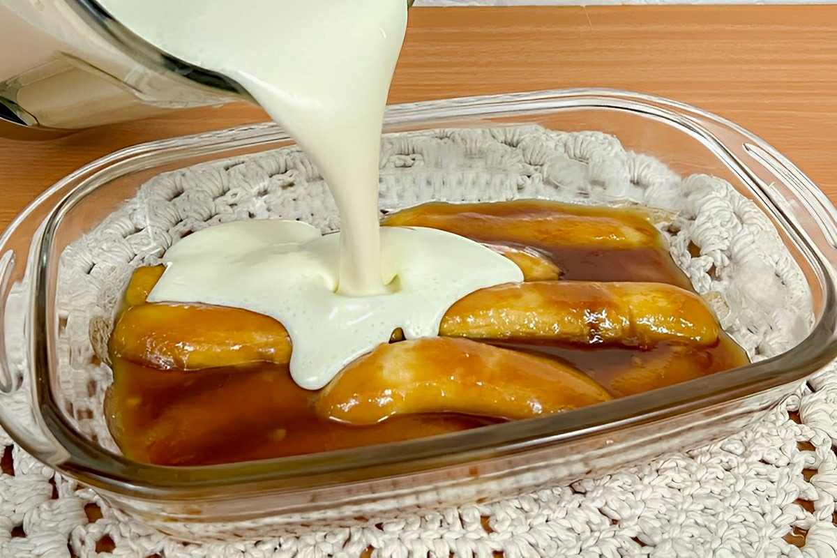 Sobremesa de banana cremosa: uma receita que vai surpreender os seus convidados