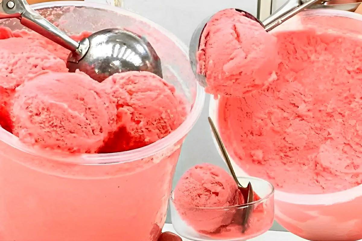 Sorvete caseiro de gelatina: cremoso delicioso e rende bastante