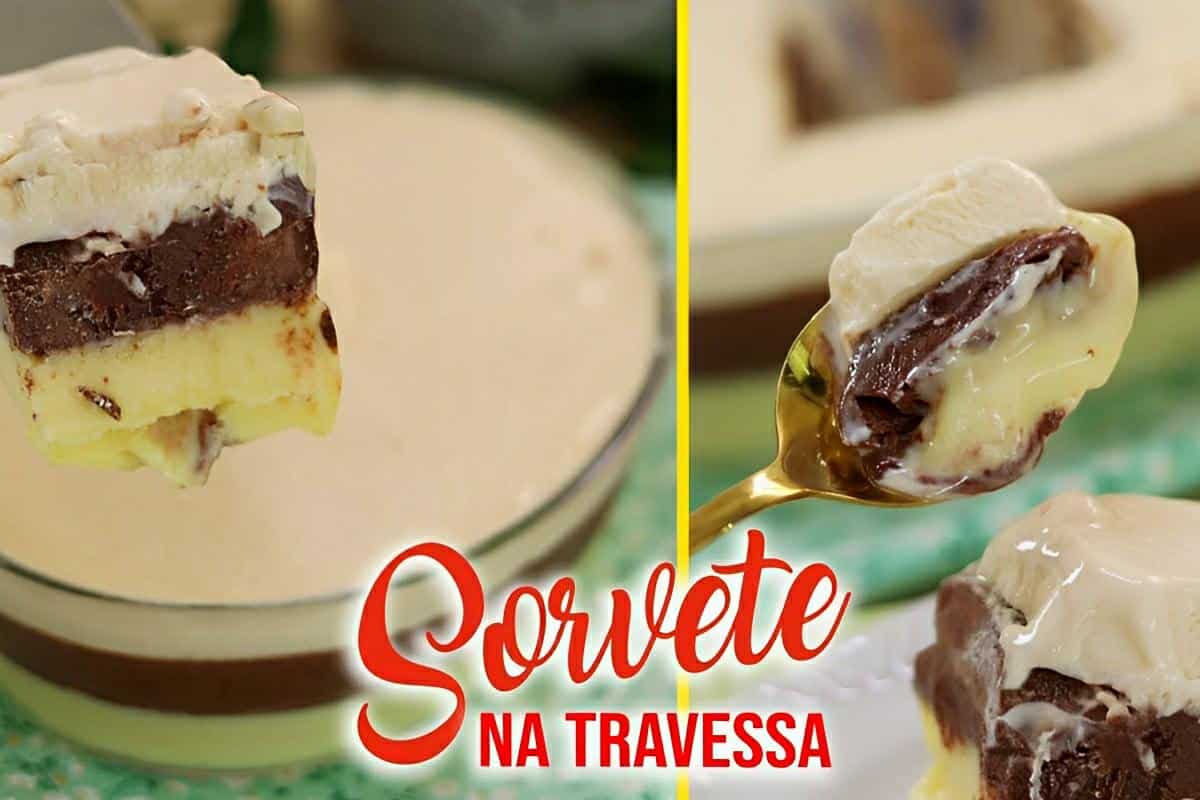 Sorvete na travessa: 3 camadas de sabor para você se refrescar nos dias mais quentes