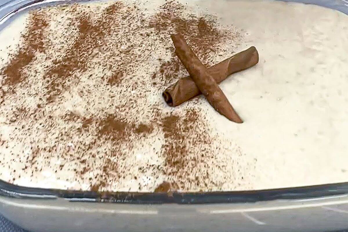 Arroz doce cremoso igualzinho aquele que comemos nos restaurantes