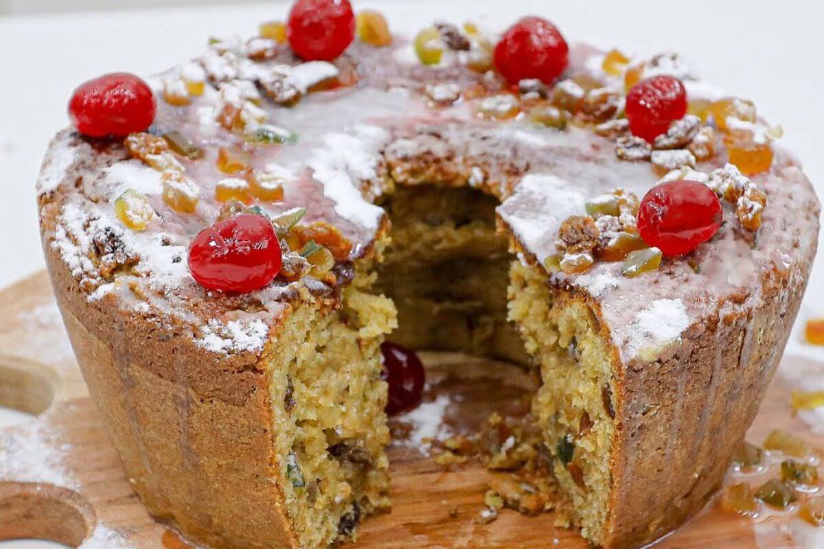 Esse bolo de natal é o bolo mais gostoso que comi no final do ano passado