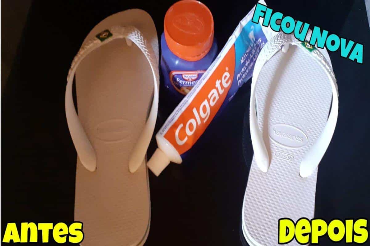 Como limpar chinelo encardido e deixar parecendo novo