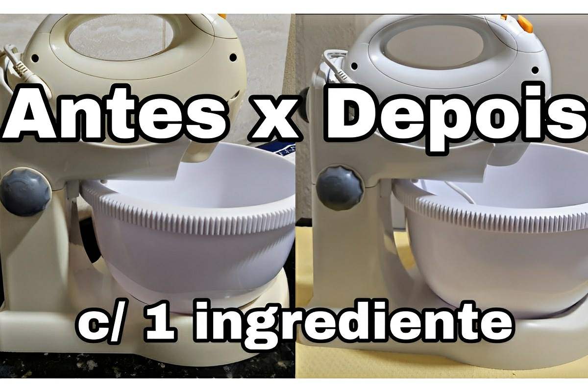 Como tirar amarelado de eletros de plástico e deixar tudo como novo na sua cozinha