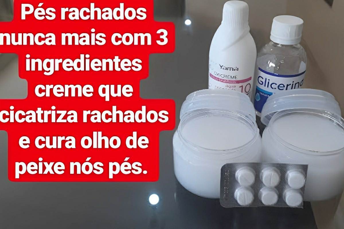 Fiz esse creme para rachaduras dos pés caseiro com apenas 3 ingredientes e meus pés ficaram super macios