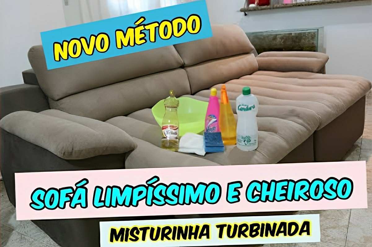 Mistura caseira para limpar sofá e tirar toda sujeira vai ficar novinho e cheiroso