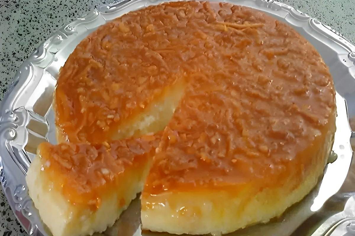 Pudim de mandioca delicioso vai deixar todo mundo querendo mais um pedaço