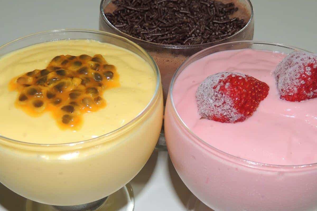 Receita de mousse fácil para você escolher o sabor e usar só 3 ingredientes
