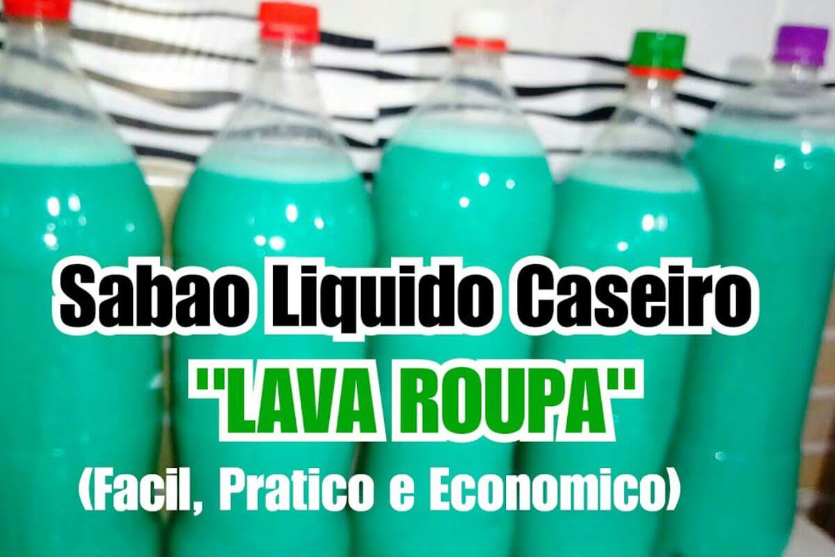 Muito potente: sabão líquido caseiro para desencardir e deixar suas roupas cheirosas
