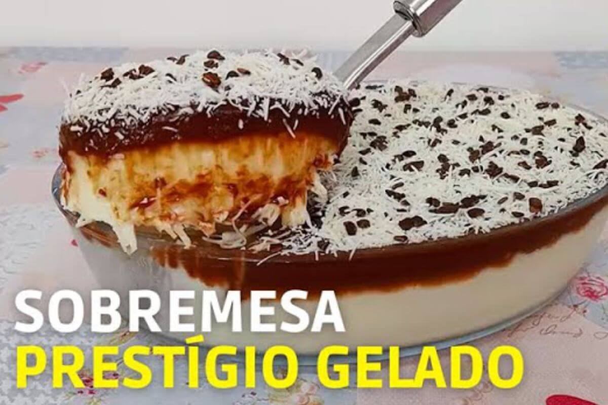 Sobremesa prestígio que combina perfeitamente coco com chocolate é de encher os olhos de tanta vontade