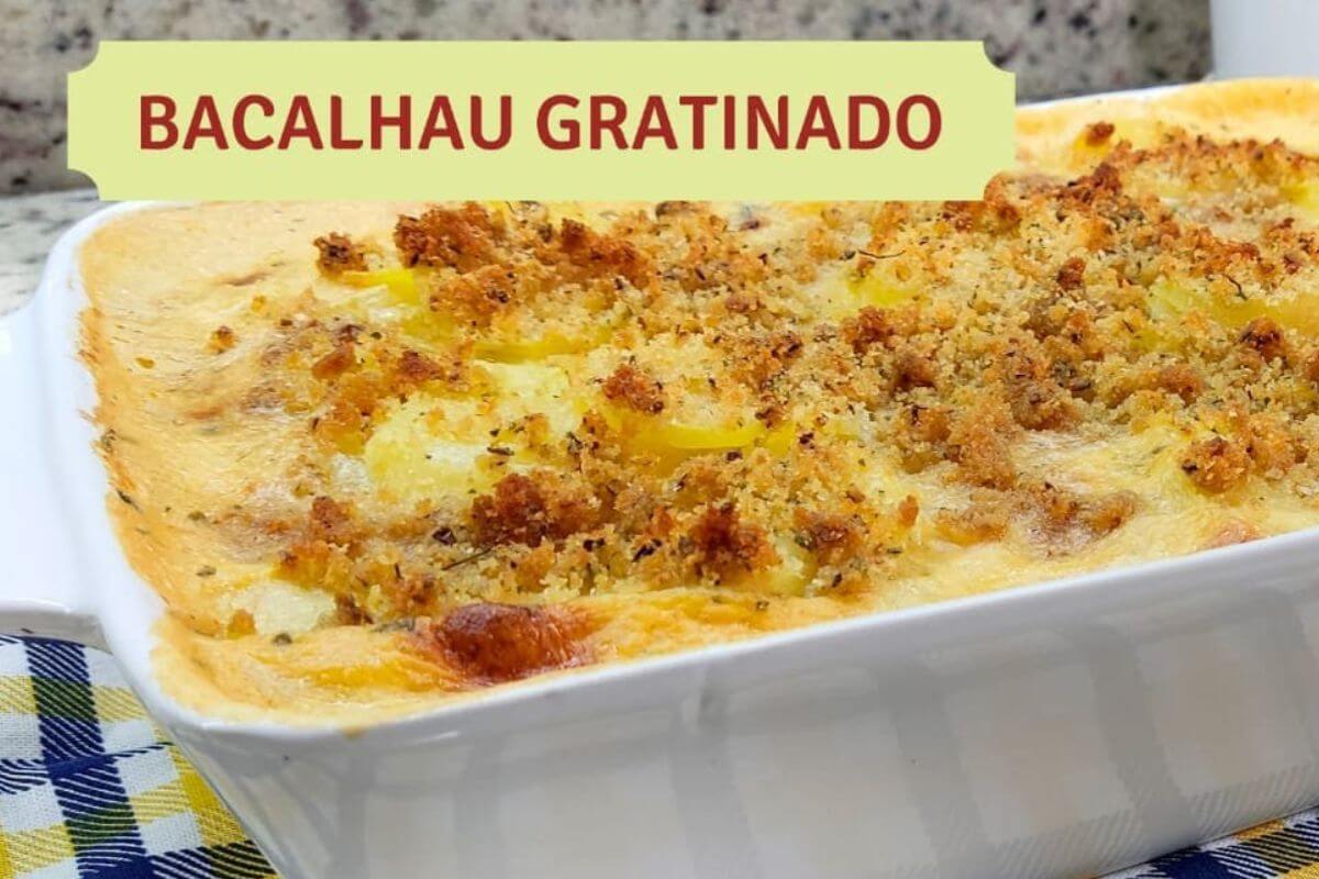 Acerte no prato principal da sua ceia de natal com esse bacalhau gratinado