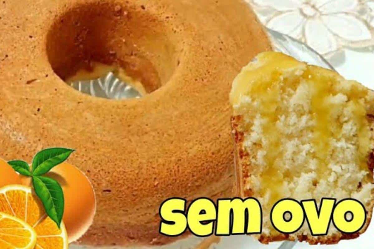 Experimente esse bolo de laranja sem ovo super fofinho e macio fica incrível