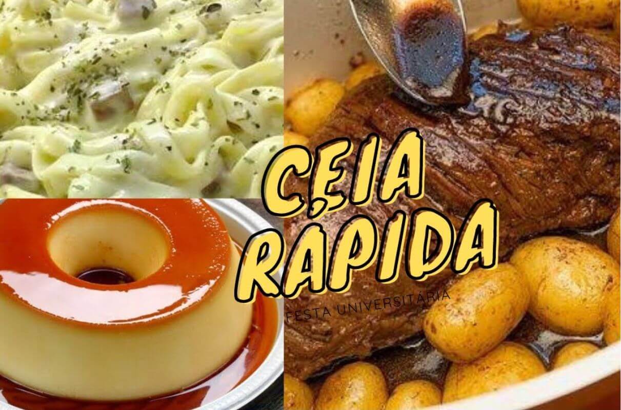 Ceia completa de natal: o prato principal, acompanhamento e a sobremesa do dia 25