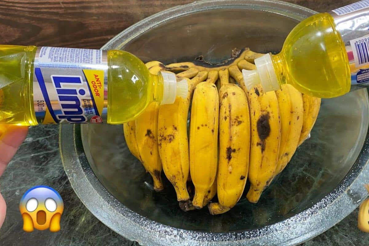 Aprenda a fazer um detergente caseiro com casca de banana que promete facilitar sua vida na cozinha