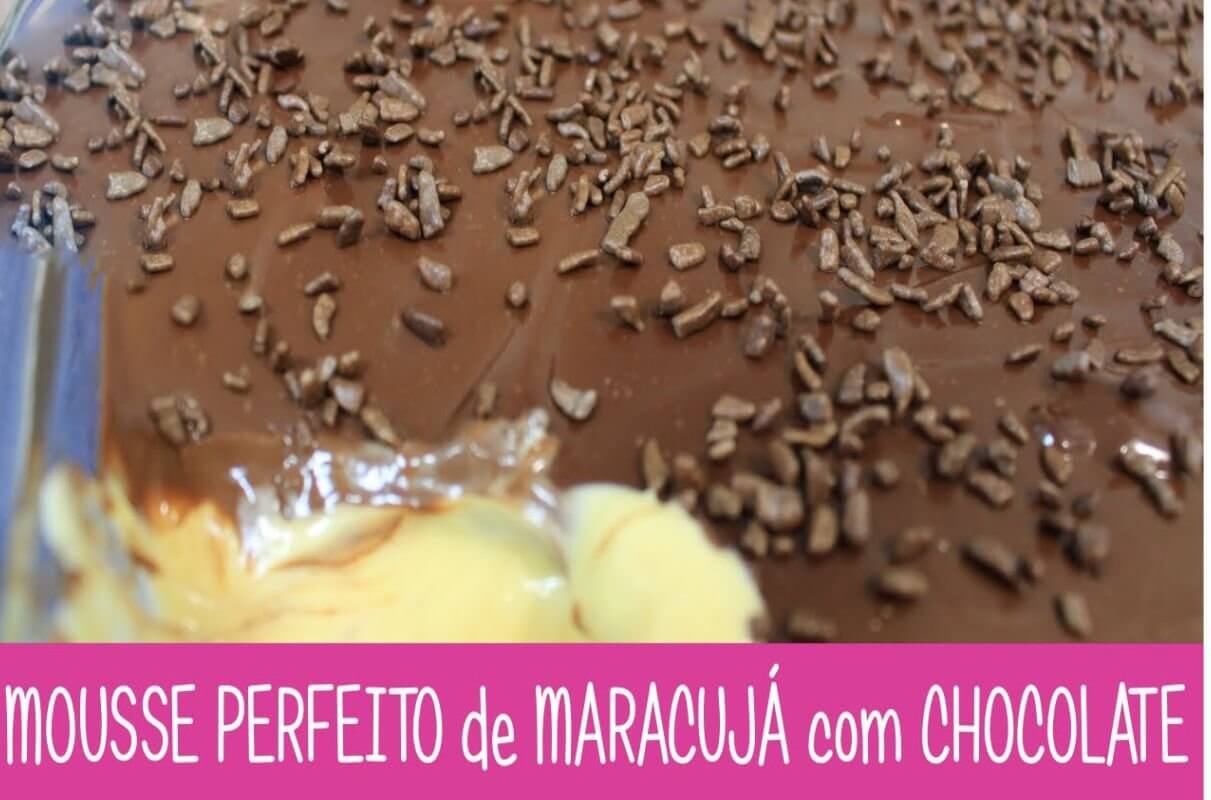 Na sua ceia de Natal não pode faltar esse mousse de maracujá perfeito com chocolate