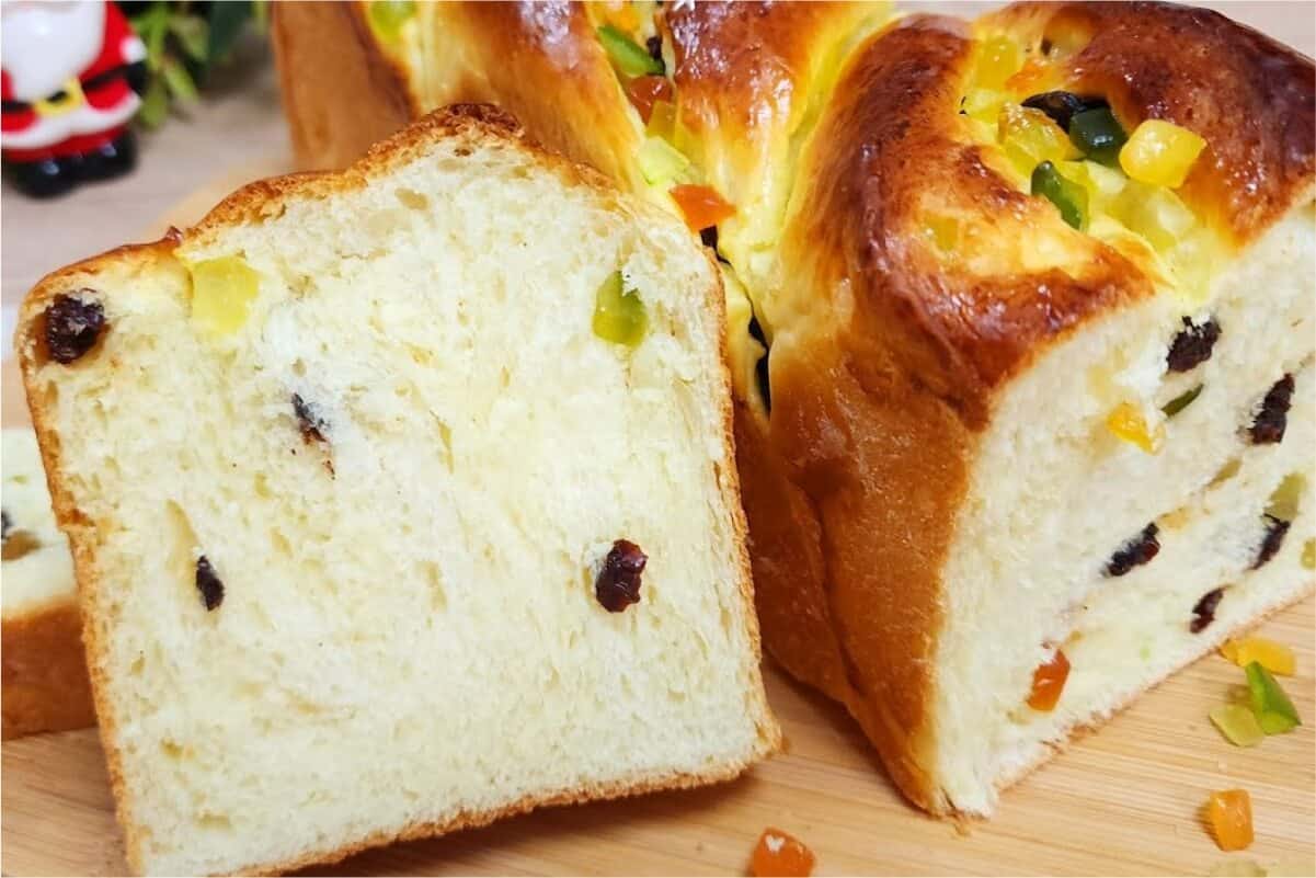 Pão de frutas um pão de final de ano perfeito para o café da manhã e lanche da tarde