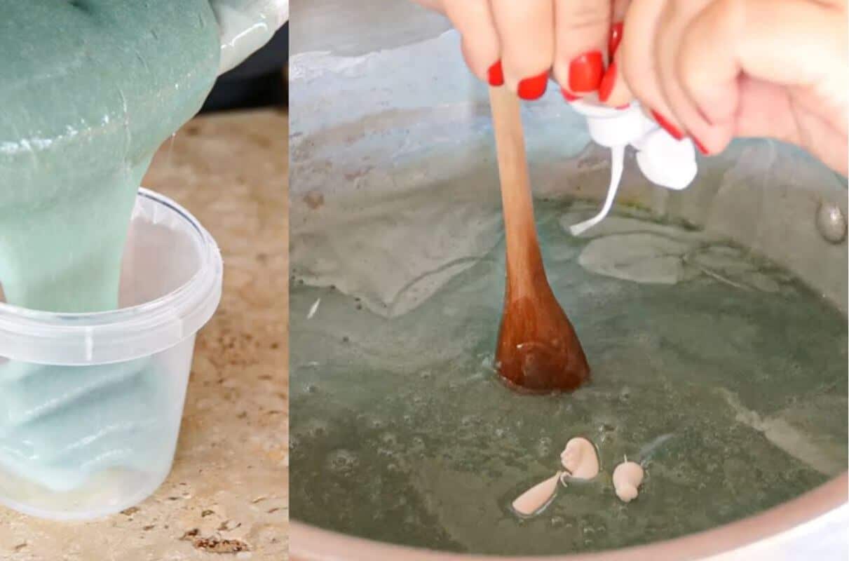 Pasta de brilho usando uma barrinha de sabão que rende até 1 kg de pasta