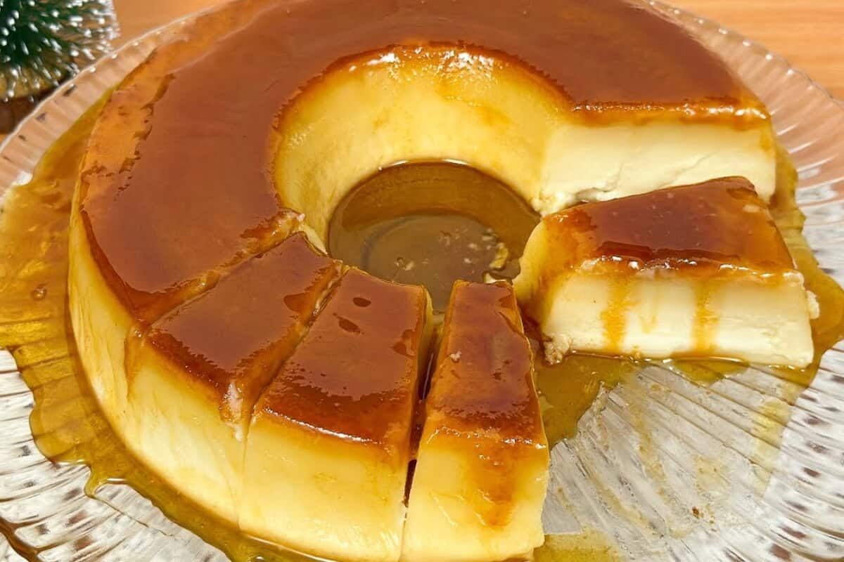 Pudim de trigo bem cremoso que não pode faltar de jeito nenhum no seu almoço de natal