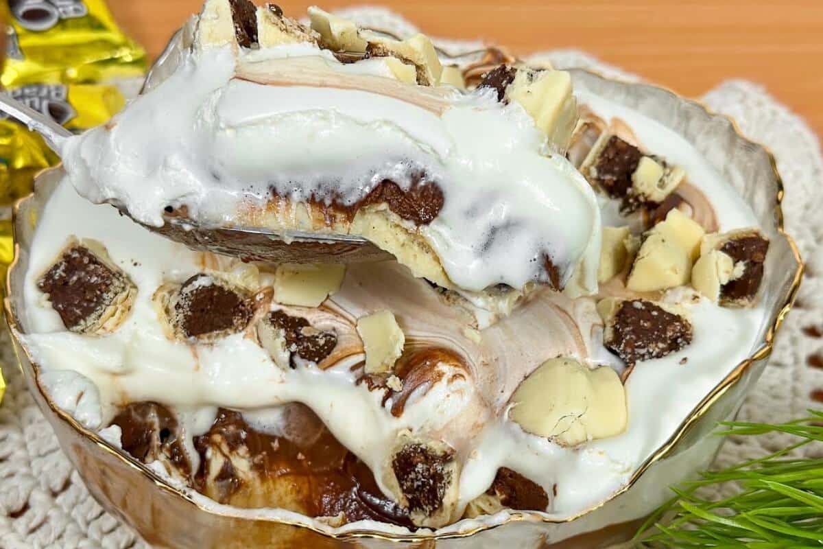 Sobremesa fácil e geladinha perfeita para essa época de natal e muito calor