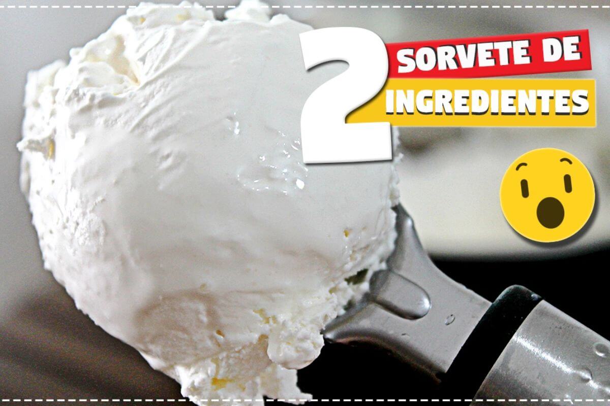 Sorvete caseiro de 2 ingredientes que vai fazer o maior sucesso do seu dia de ano novo
