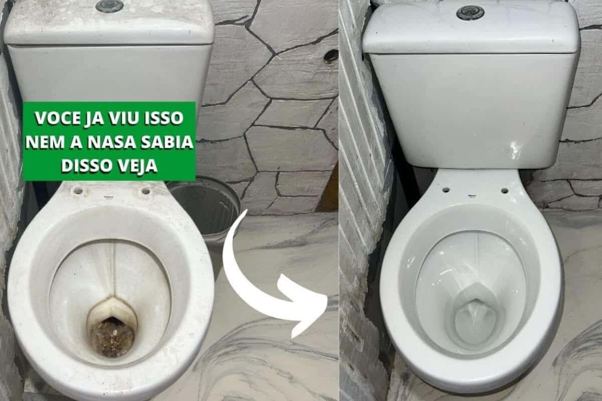 Como tirar amarelado de vaso sanitário com apenas 1 produto e deixar tudo limpinho para o ano novo