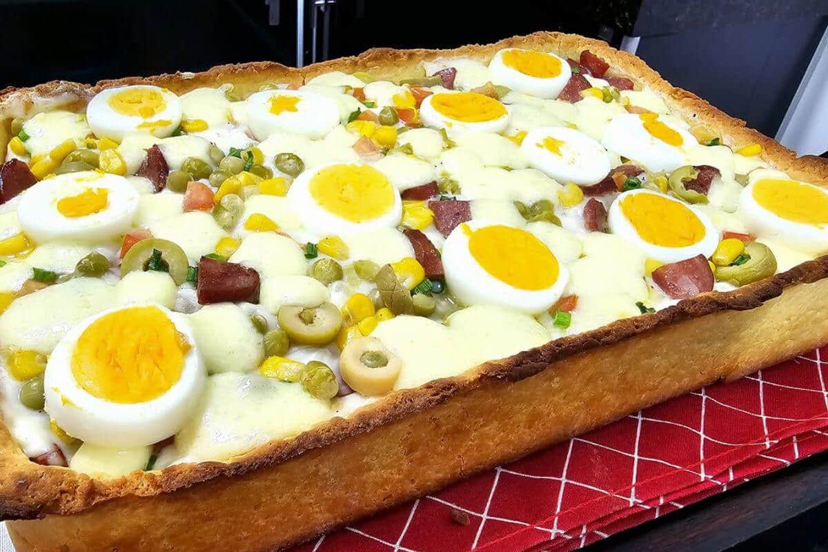 Torta portuguesa especial para o ano novo muito saborosa e prática de fazer
