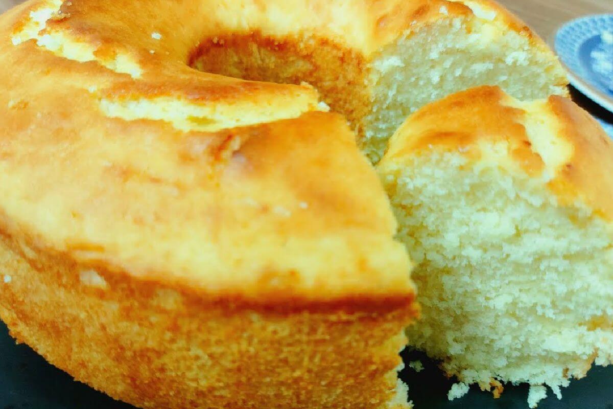 Bolo de 1 ovo só fofinho e macio que combina perfeitamente com seu café