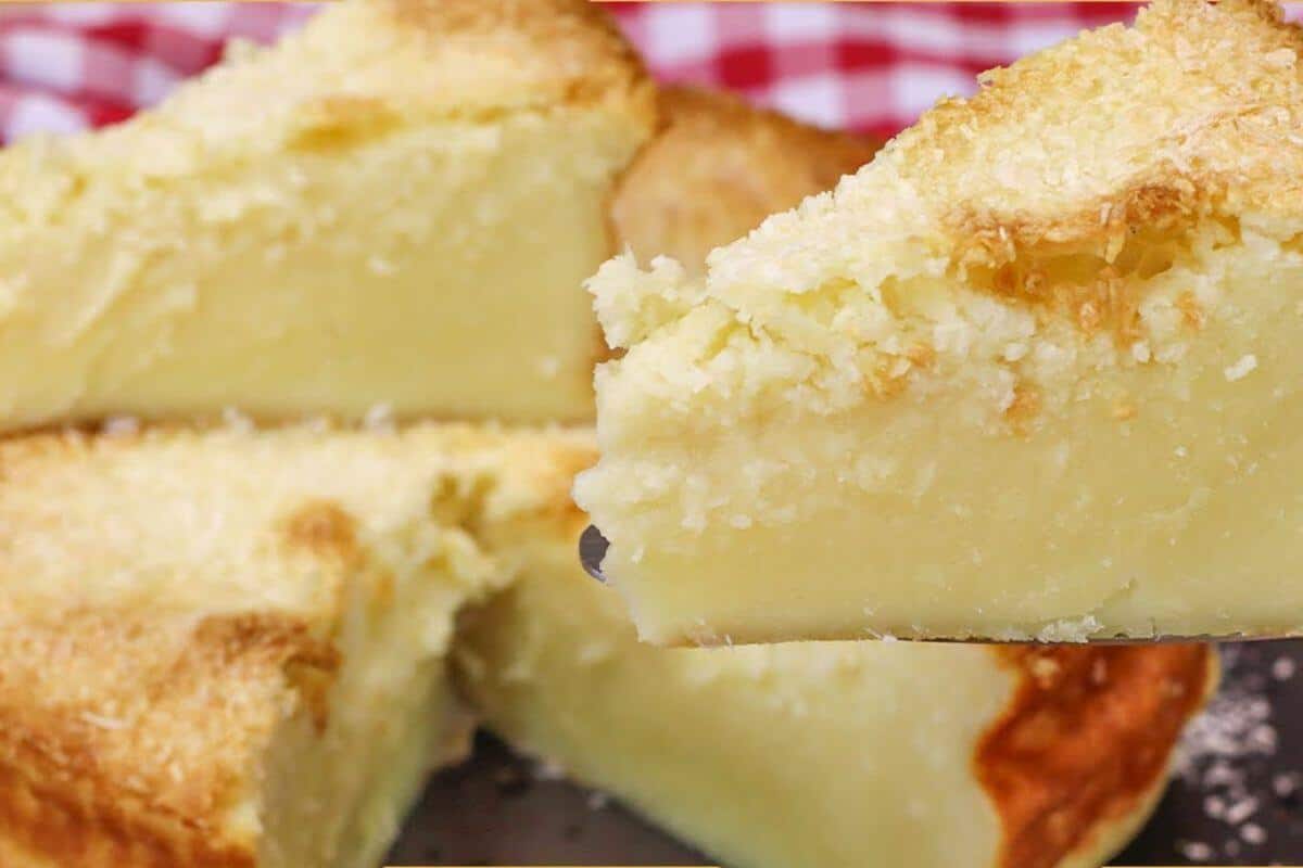 Bolo pudim de coco que sua família vai te pedir toda semana