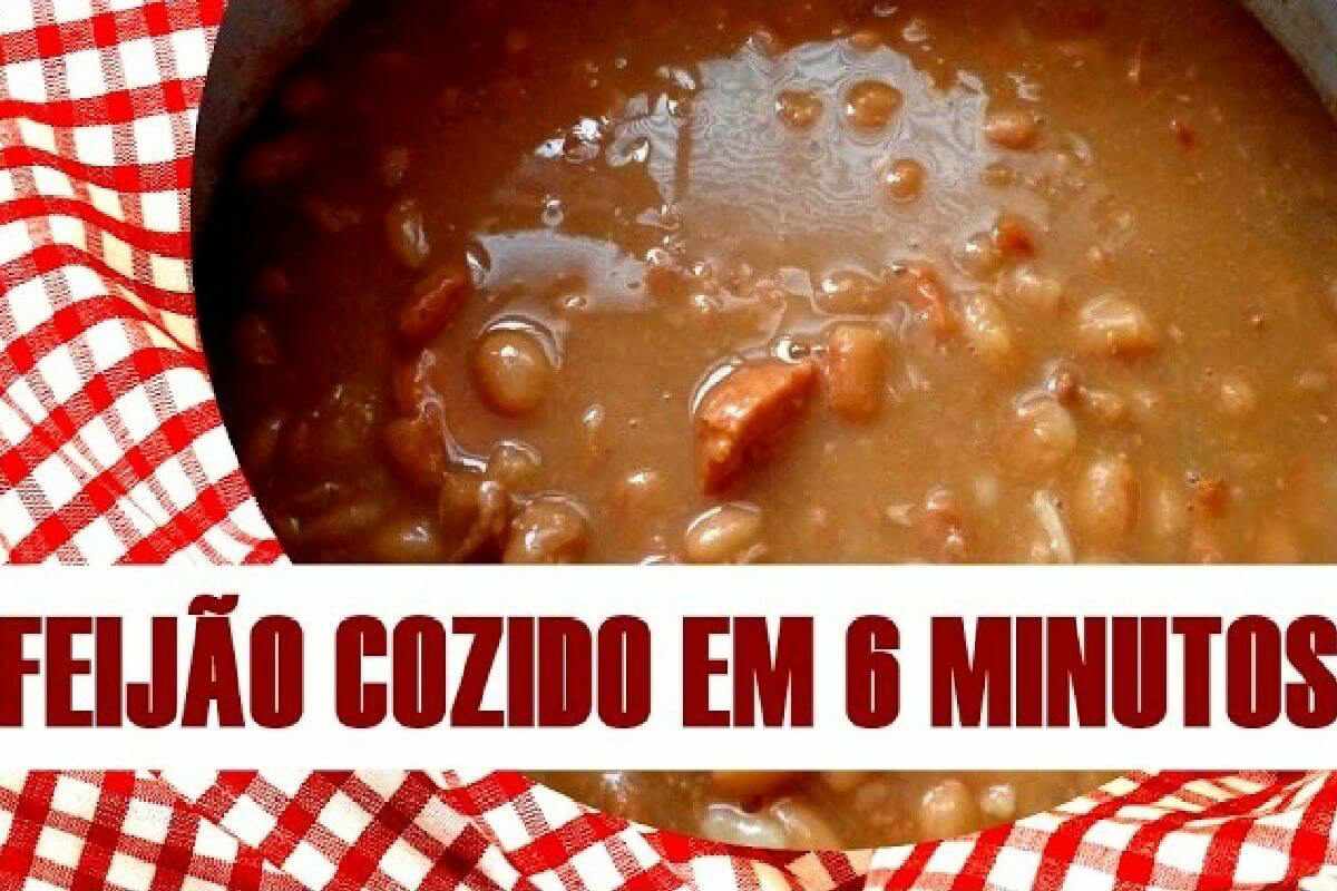 Veja como cozinhar feijão em poucos minutos e mesmo assim deixar delicioso e suculento