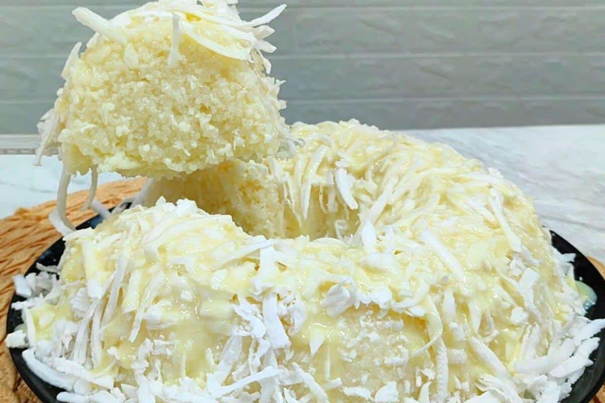 Cuscuz de tapioca bem molhadinho que fica uma maravilha