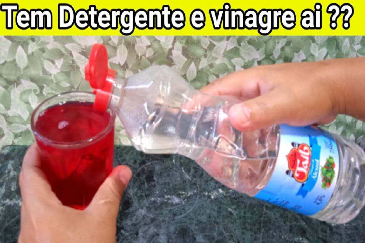 Detergente caseiro econômico que limpa tudo e espuma bastante