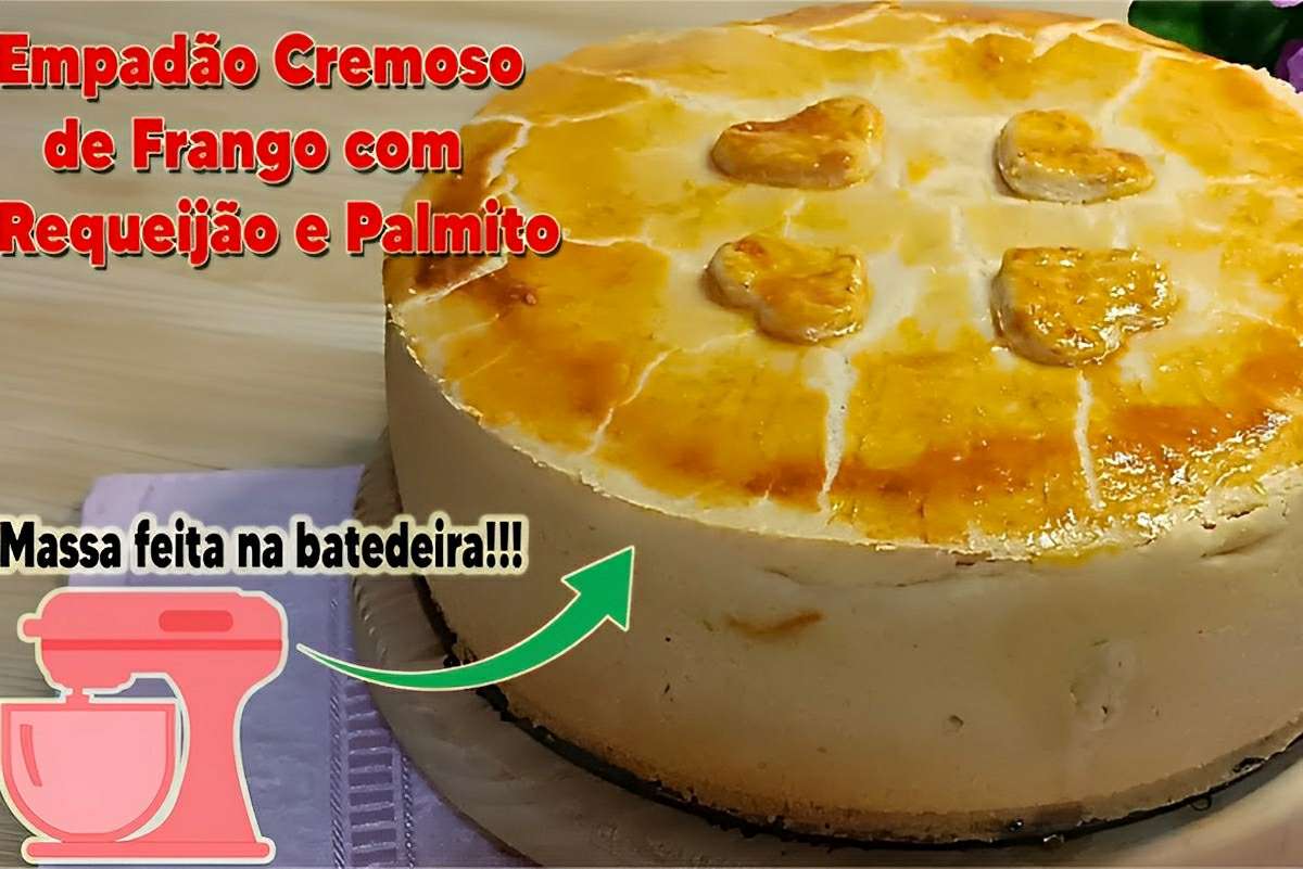 Nessa receita você aprende o segredo de um empadão cremoso perfeito