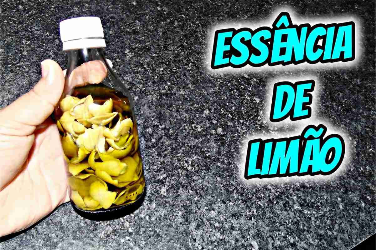 Essência caseira de limão para seus produtos de limpeza para ajudar sua casa ficar mais cheirosa