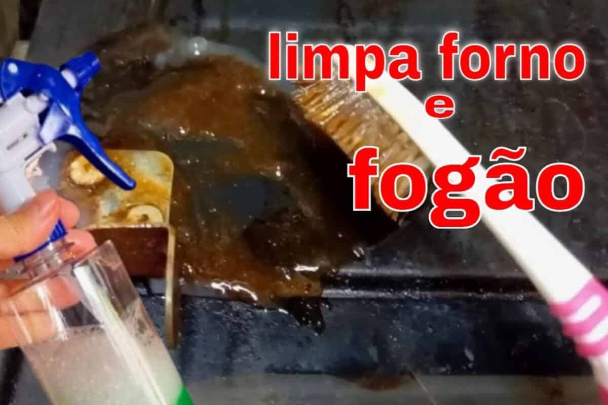 Limpador de forno que derrete toda aquela gordura grudada e queimada