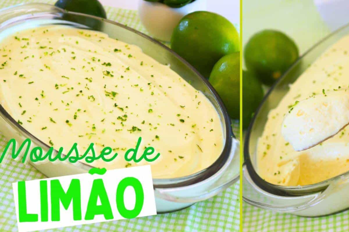 Mousse de limão o mais cremoso e refrescante de todos e nem precisa de gelatina