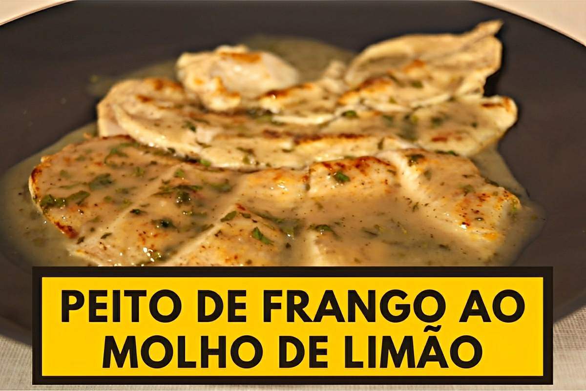 Faça um peito de frango ao molho de limão que vai deixar todo mundo querendo mais
