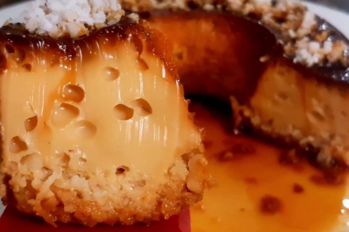 Esse pudim de 3 ingredientes não vai no forno e nem precisa de leite condensado