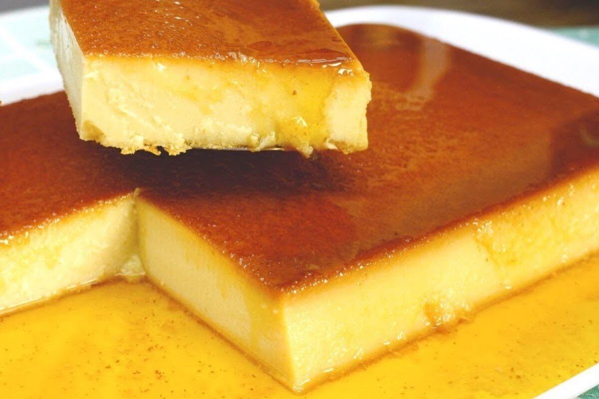 Pudim tamanho família em uma receita que rende bastante e dá para servir todo mundo