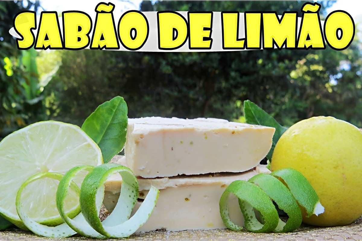Dá para fazer um sabão caseiro de limão de uma maneira bem fácil e barata