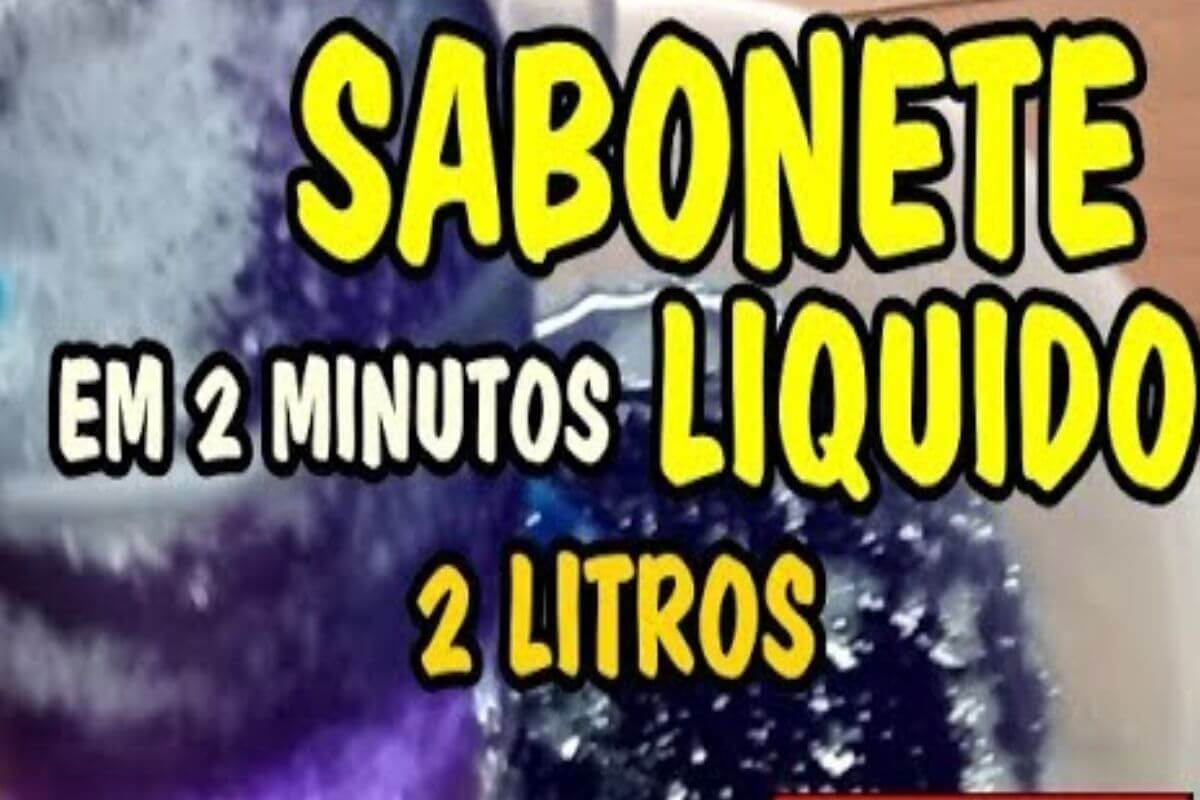 Sabonete líquido que fica pronto em poucos minutos de um jeito fácil