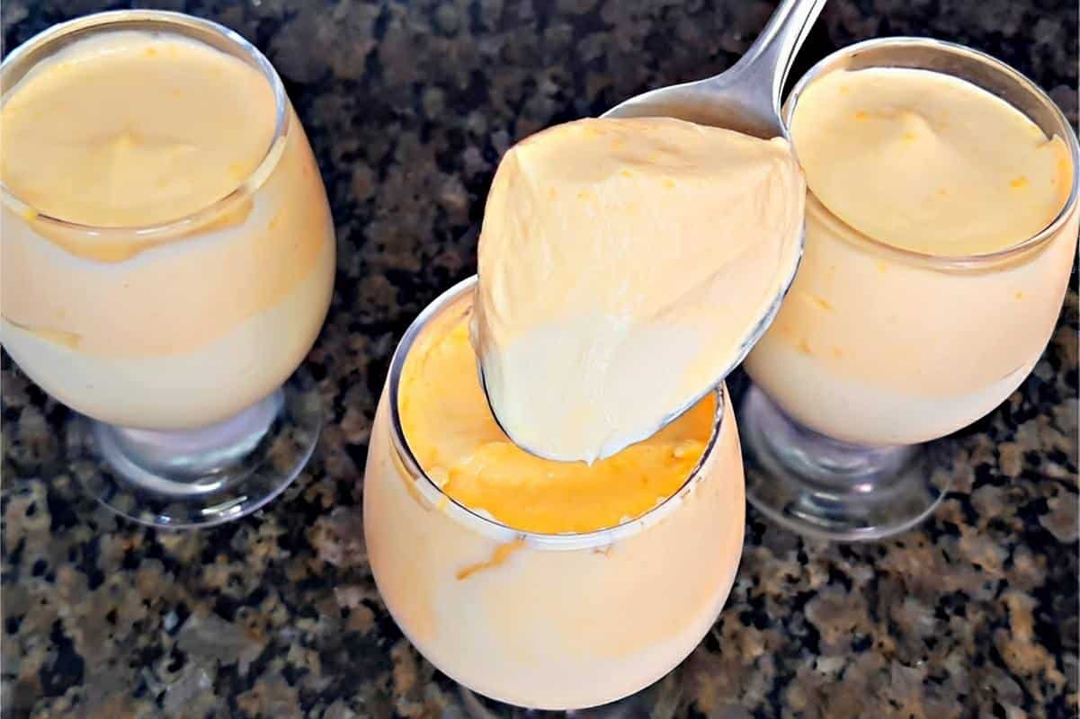 Sobremesa de 2 ingredientes super cremosa e geladinha